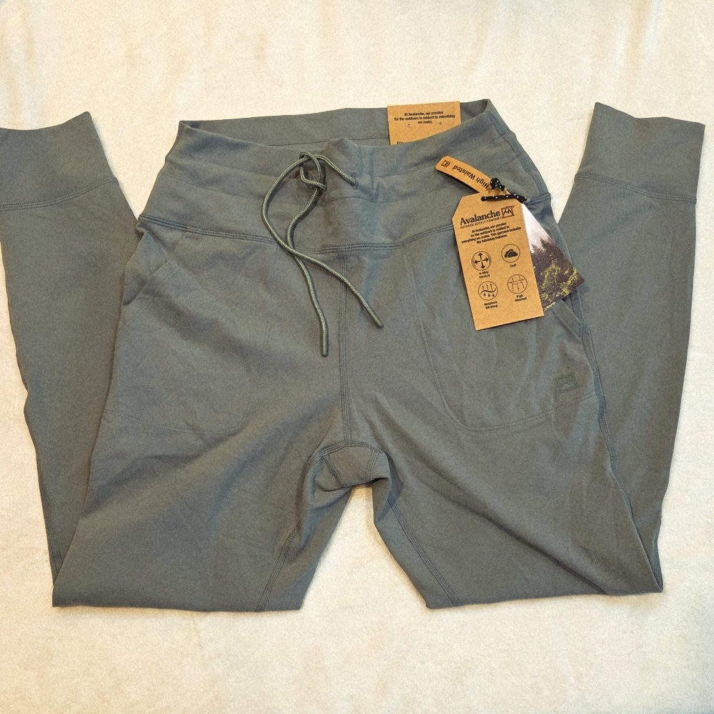 Avalanche Outdoor Supply Co. High Waisted Compression Leggings Size Large New - Picture 2 of 14